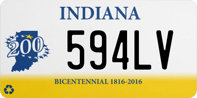 IN license plate 594LV