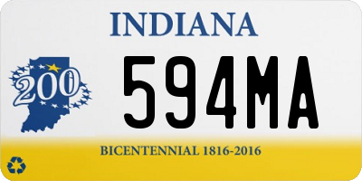 IN license plate 594MA