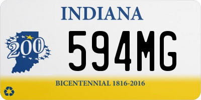 IN license plate 594MG