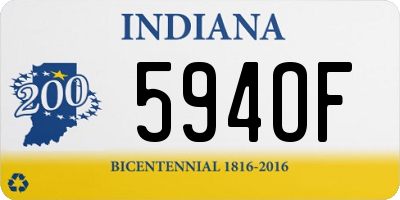 IN license plate 594OF