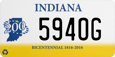 IN license plate 594OG