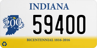 IN license plate 594OO