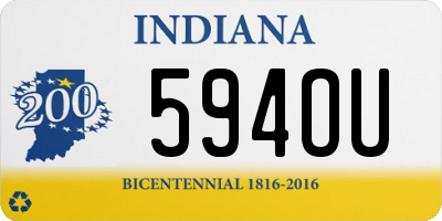 IN license plate 594OU