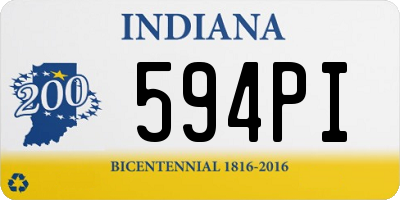 IN license plate 594PI