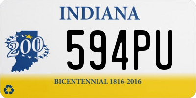 IN license plate 594PU