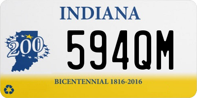 IN license plate 594QM