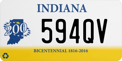 IN license plate 594QV