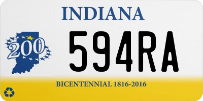 IN license plate 594RA