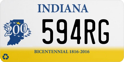 IN license plate 594RG