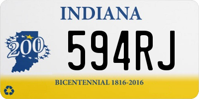 IN license plate 594RJ