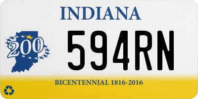 IN license plate 594RN