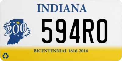 IN license plate 594RO