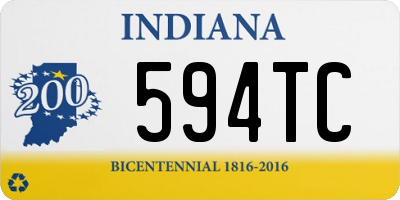 IN license plate 594TC