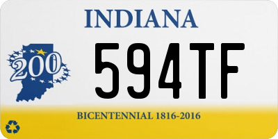 IN license plate 594TF