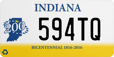 IN license plate 594TQ