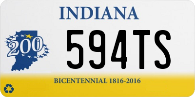 IN license plate 594TS