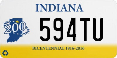 IN license plate 594TU