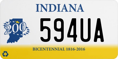 IN license plate 594UA