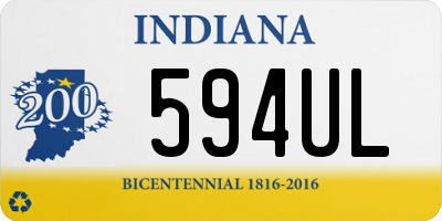 IN license plate 594UL