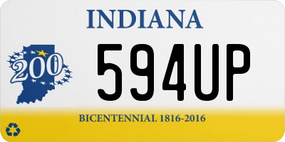 IN license plate 594UP