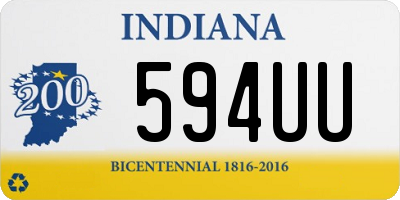 IN license plate 594UU