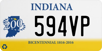 IN license plate 594VP