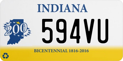 IN license plate 594VU