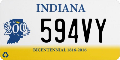 IN license plate 594VY