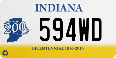 IN license plate 594WD