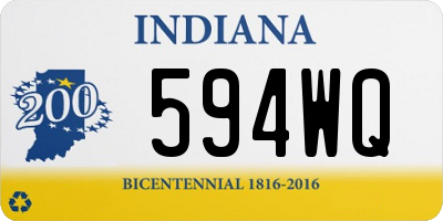 IN license plate 594WQ