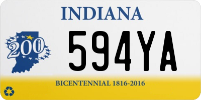 IN license plate 594YA