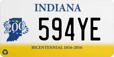 IN license plate 594YE