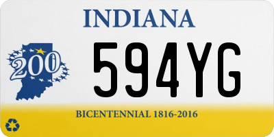 IN license plate 594YG