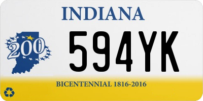 IN license plate 594YK