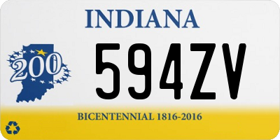 IN license plate 594ZV