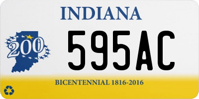 IN license plate 595AC