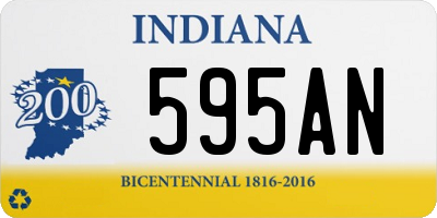 IN license plate 595AN