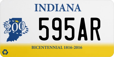 IN license plate 595AR