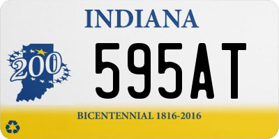 IN license plate 595AT