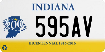 IN license plate 595AV