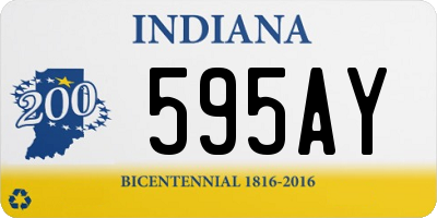 IN license plate 595AY