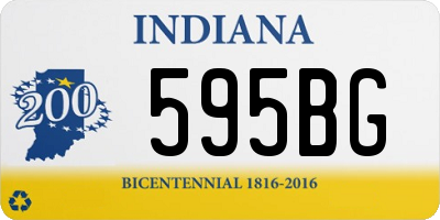 IN license plate 595BG