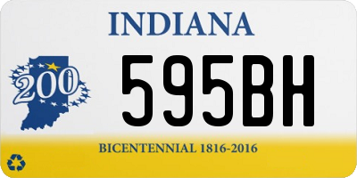 IN license plate 595BH