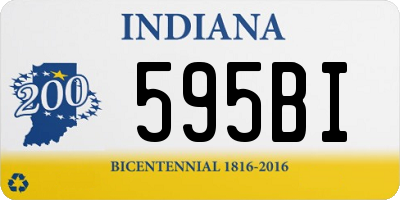 IN license plate 595BI