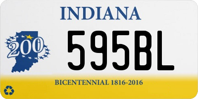 IN license plate 595BL