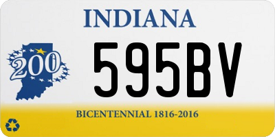 IN license plate 595BV