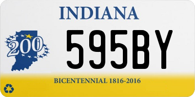 IN license plate 595BY