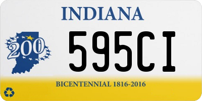 IN license plate 595CI