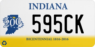 IN license plate 595CK