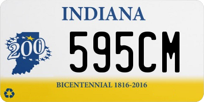 IN license plate 595CM